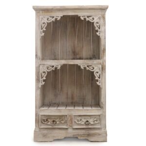 Serene Storage Bathroom Cabinet Albasia Whitewash
