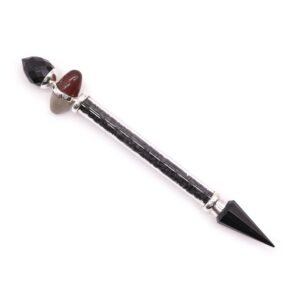 Protective Shiva Lingam Black Tourmaline Wand