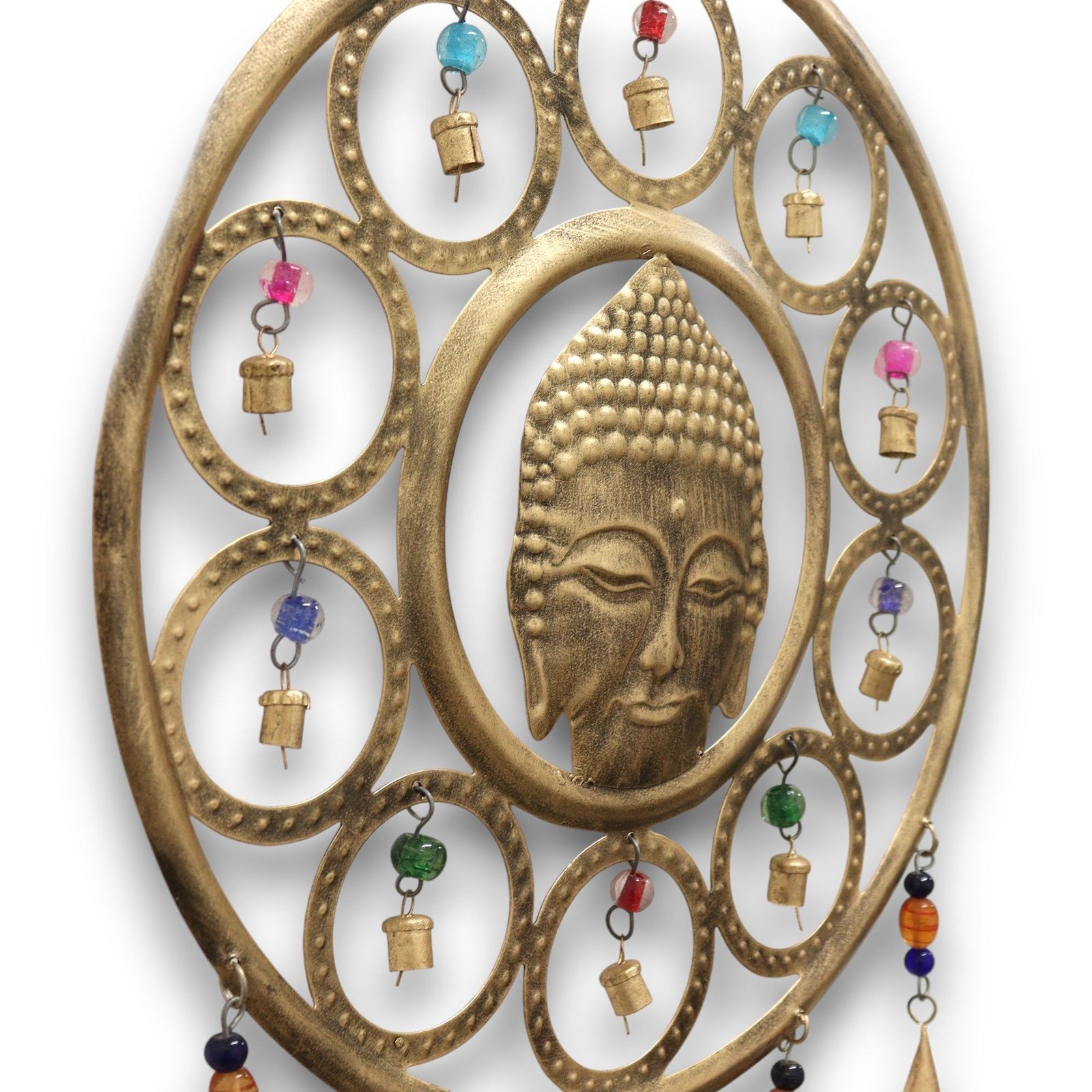 sacred harmony wind chimes buddha face fifteen bells Sacred Harmony Wind Chimes Buddha Face Fifteen Bells - Image 2