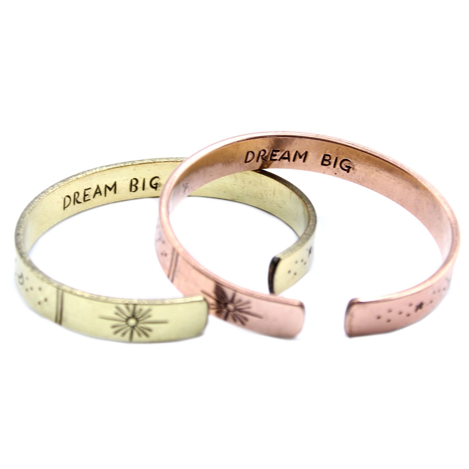 cosmic journey brass cuff inspirational bracelet Cosmic Journey Brass Cuff Inspirational Bracelet - Image 5