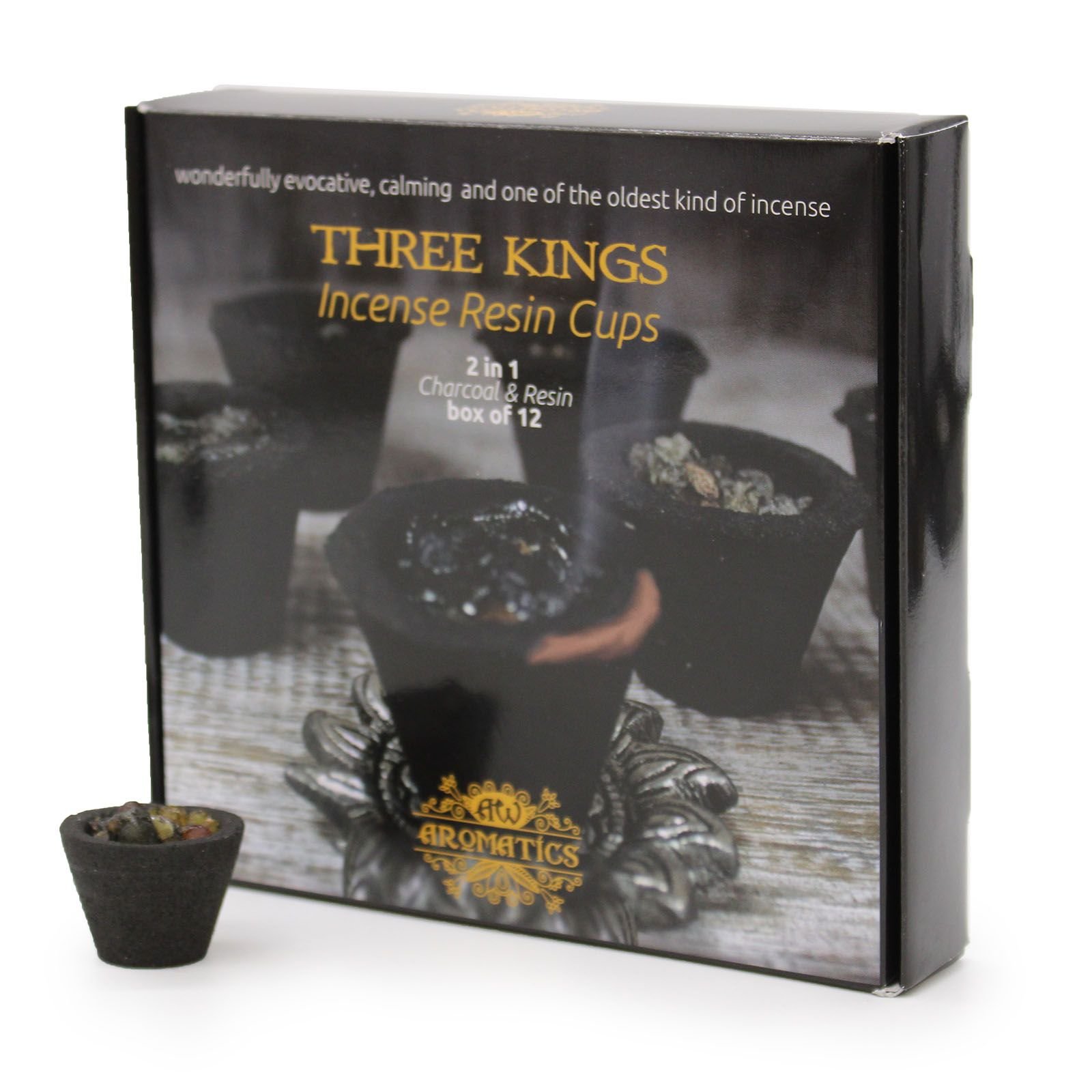 ceremonial blessing resin incense cups three kings Ceremonial Blessing Resin Incense Cups Three Kings