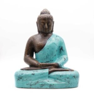 Soothing Classic Buddha Statue Turquoise Stone