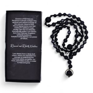 Renewal and Rebirth Lava Stone Power Necklace