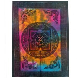 Sacred OM Meditation Cotton Wall Tapestry