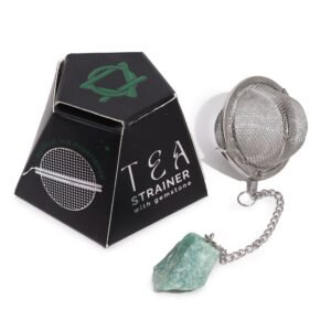 Nurturing Raw Crystal Tea Strainer Green Aventurine
