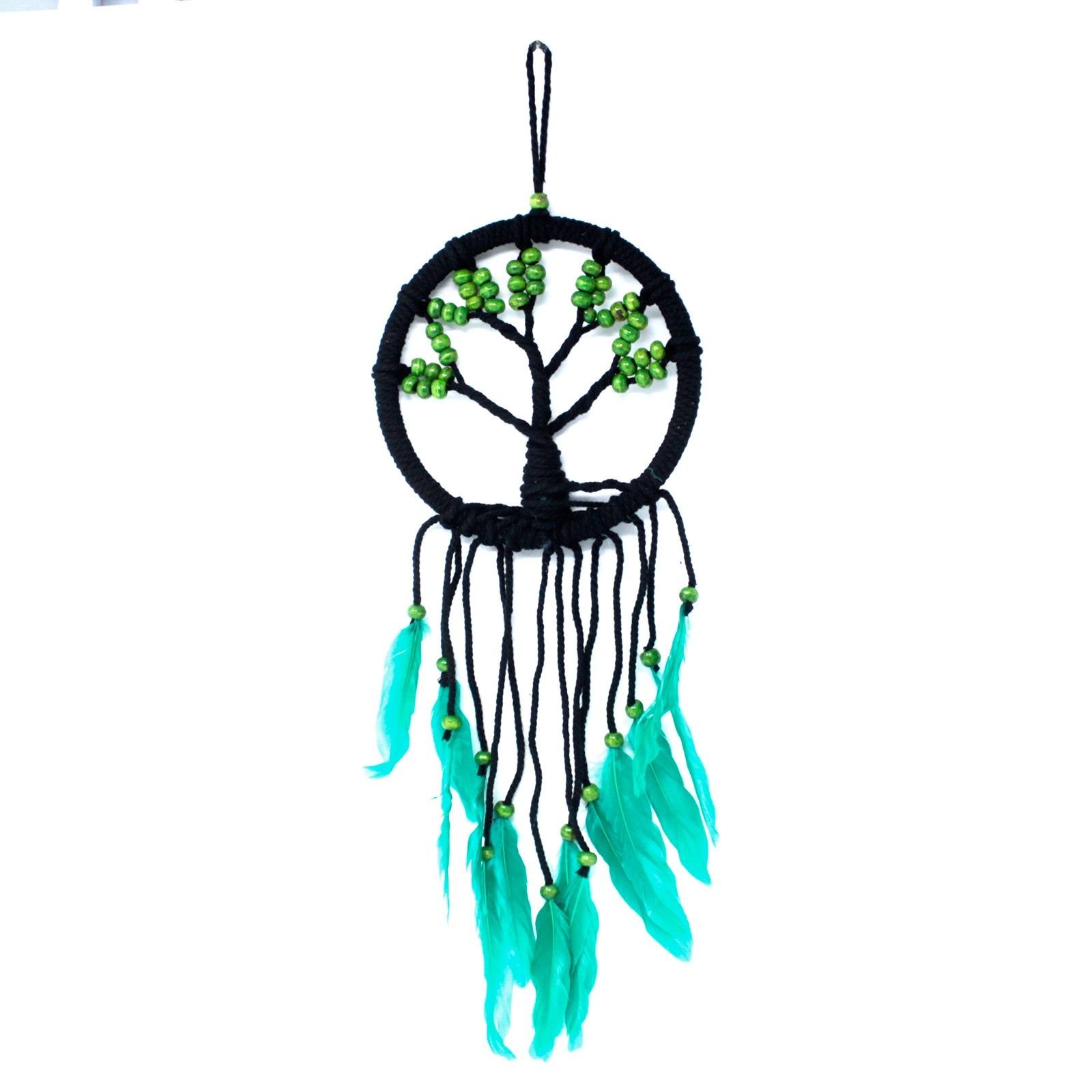 calming night macramé dreamcatcher tree of life 16cm Calming Night Macramé Dreamcatcher Tree of Life 16cm - Image 5