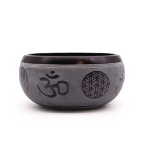 Harmonic Om Singing Bowl Five Buddha Design