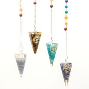 Grounded Growth Orgonite Chakra Pendulum Tree
