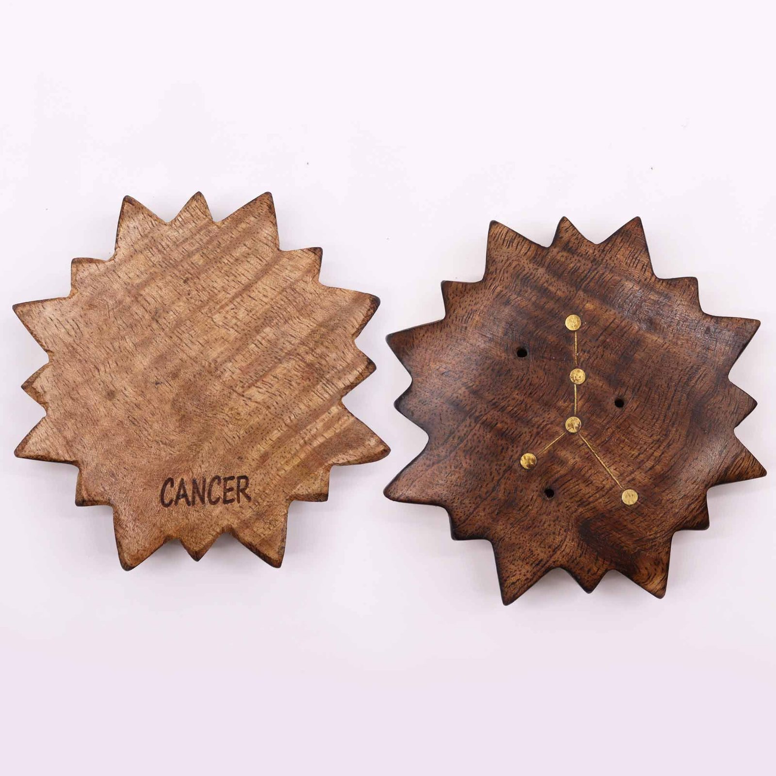 radiant sun zodiac brass incense burner set Radiant Sun Zodiac Brass Incense Burner Set - Image 4