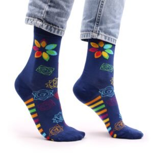 Energy Balancing Bamboo Socks Rainbow Chakra