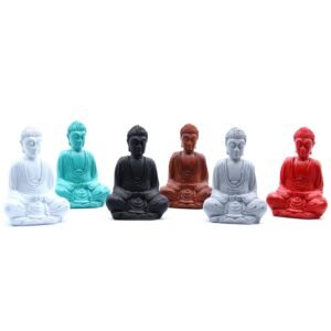 Soothing Matte Mini Buddha Resin Statue