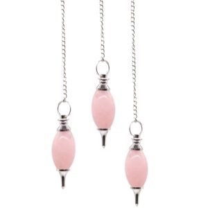 Heart Soothing Lingam Pendulum Rose Quartz
