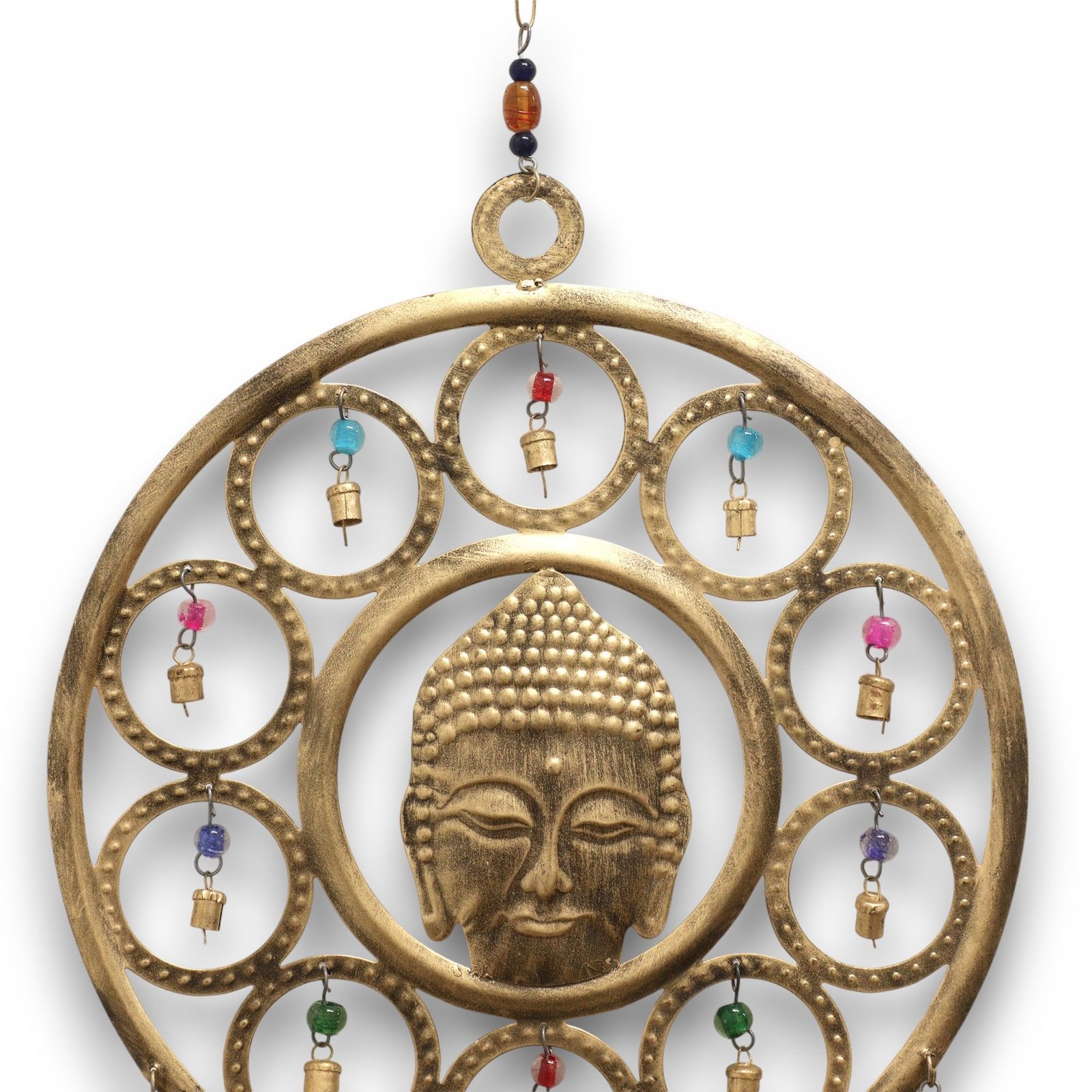 sacred harmony wind chimes buddha face fifteen bells Sacred Harmony Wind Chimes Buddha Face Fifteen Bells