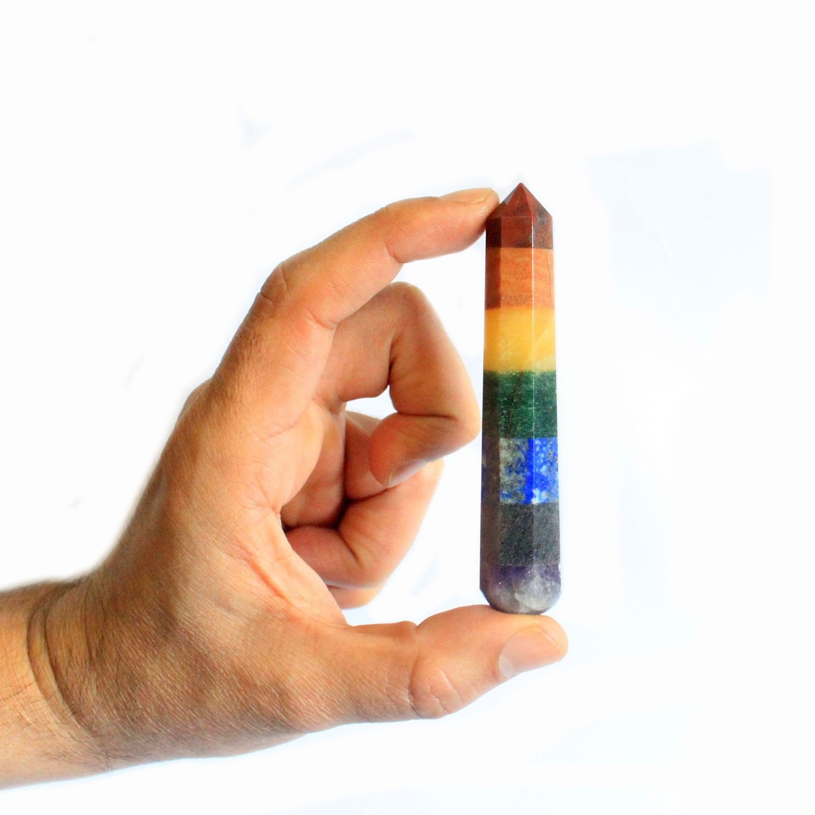 restorative energy massage wand chakra gemstones Restorative Energy Massage Wand Chakra Gemstones - Image 2