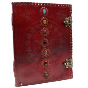 Sacred Alignment Large Leather 7 Chakra Journal