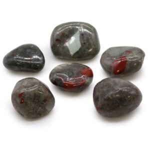Grounding Protection Tumble Stones Bloodstone