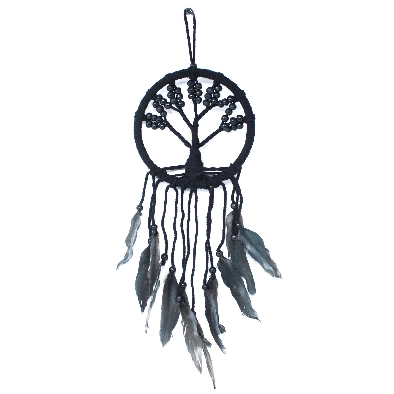 calming night macramé dreamcatcher tree of life 16cm Calming Night Macramé Dreamcatcher Tree of Life 16cm - Image 6
