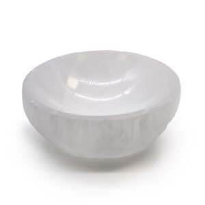 Cleansing Selenite Round Crystal Bowl 10cm