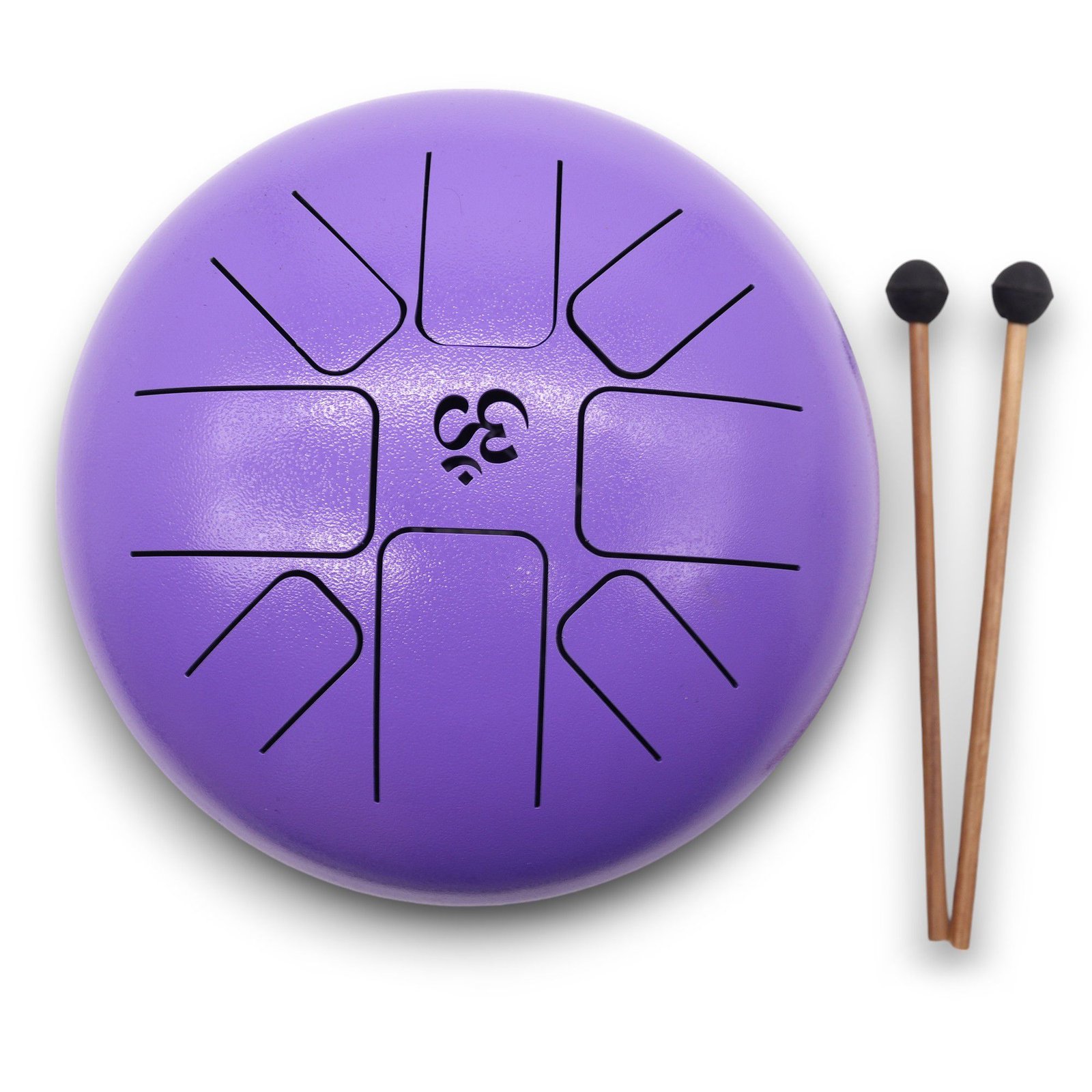 soothing chakra steel tongue drum violet om Soothing Chakra Steel Tongue Drum Violet Om - Image 2