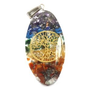 Grounded Chakra Orgonite Pendant Tree of Life