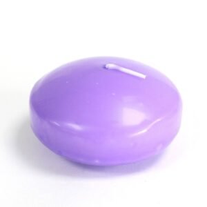 Romantic Floating Pillar Candles Soft Lilac