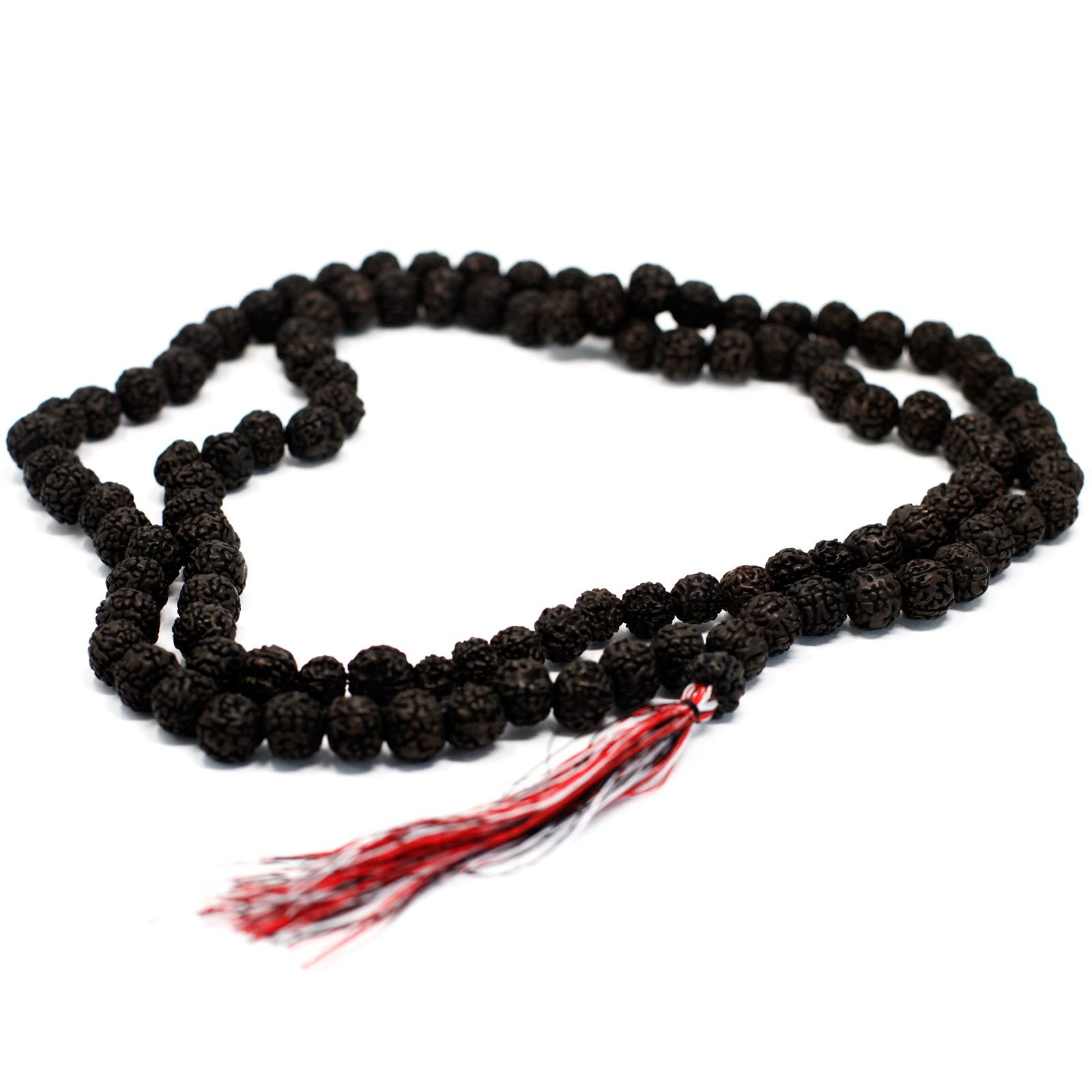 grounding meditation mala necklace dark rudraksha Grounding Meditation Mala Necklace Dark Rudraksha