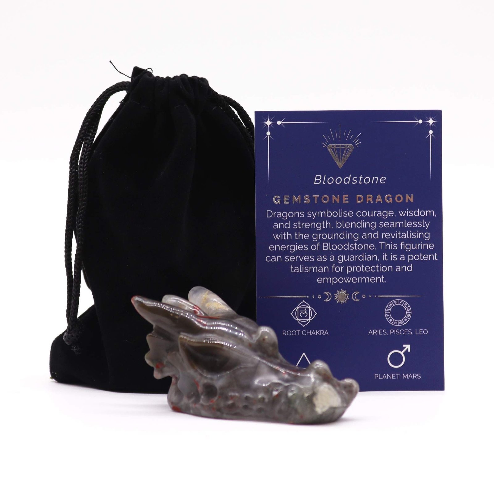 strength guardian dragon head bloodstone Strength Guardian Dragon Head Bloodstone