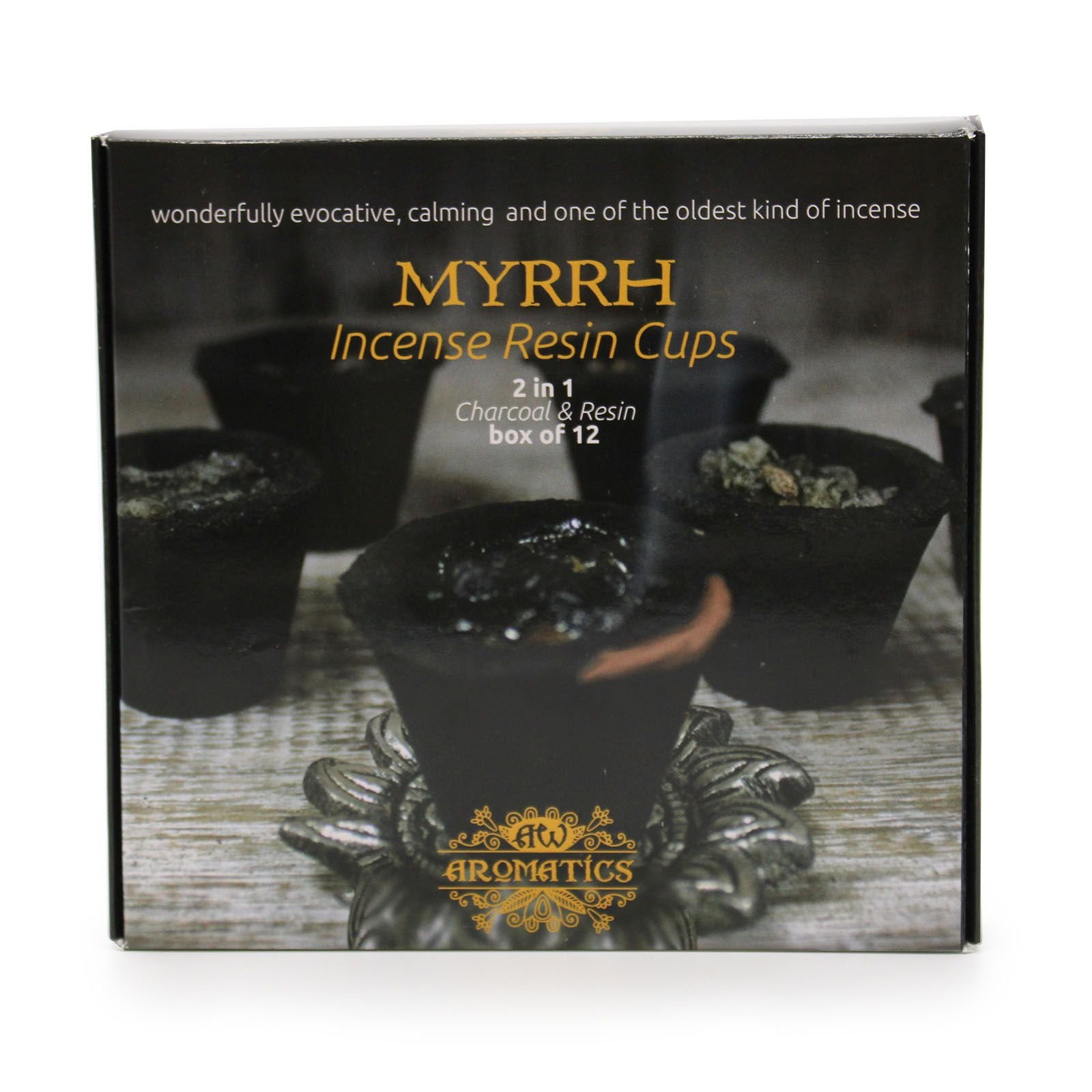 deep grounding resin incense cups myrrh Deep Grounding Resin Incense Cups Myrrh - Image 2