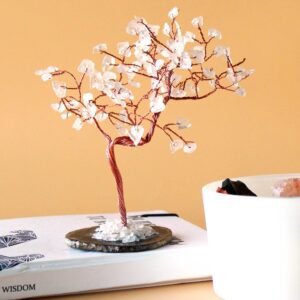 Elevated Clarity Gemstone Tree Clear Quartz