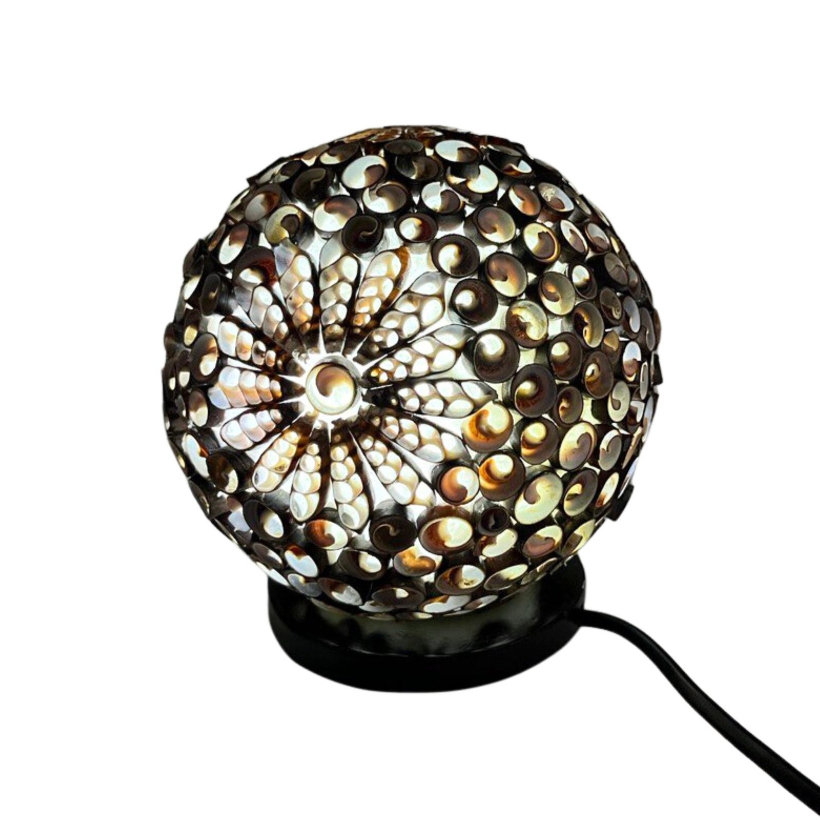 soft coastal glow seashell globe lamp Soft Coastal Glow Seashell Globe Lamp - Image 3