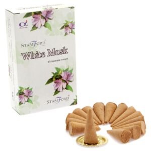 Mystic Calm Incense Cones White Musk