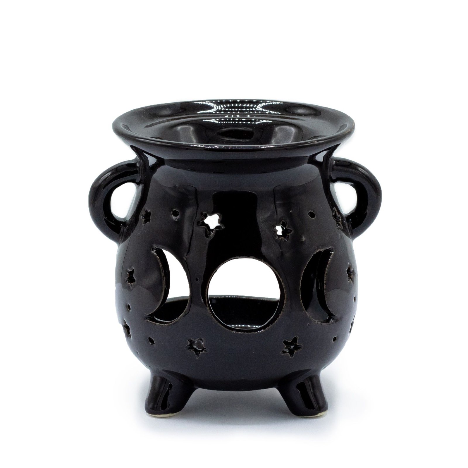 mystic night moon phase oil burner black Mystic Night Moon Phase Oil Burner Black