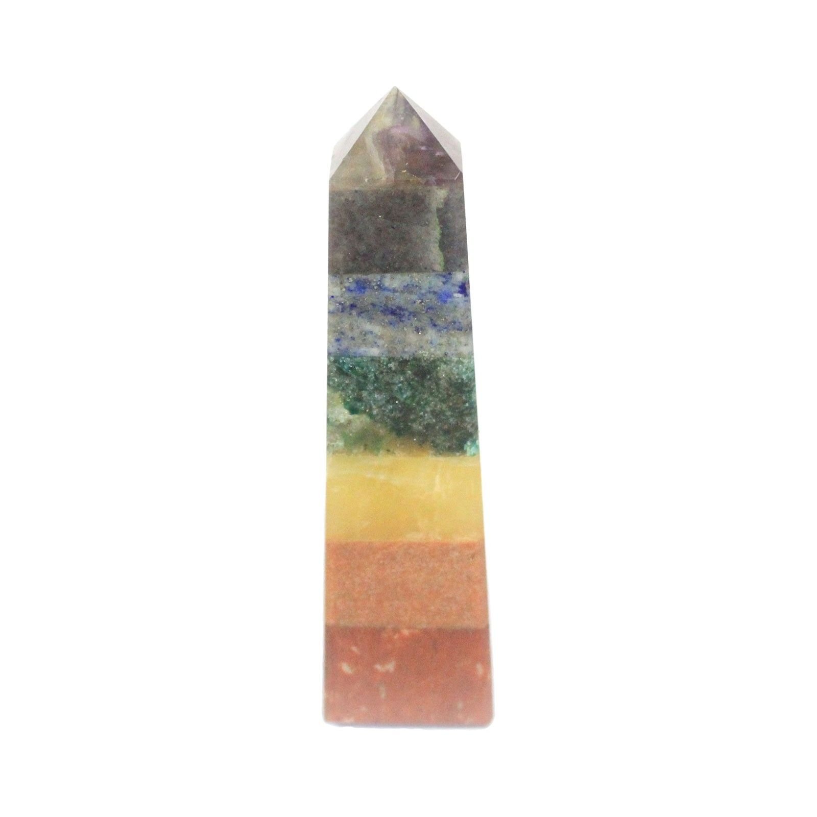 elevated alignment obelisk bonded chakra gemstones Elevated Alignment Obelisk Bonded Chakra Gemstones