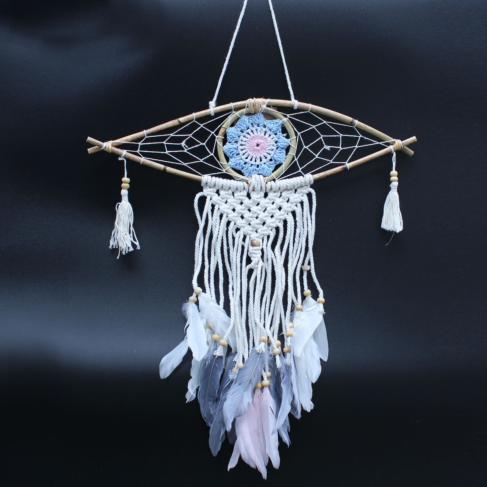 mini protective macrame dreamcatcher mystic eye Mini Protective Macrame Dreamcatcher Mystic Eye - Image 5