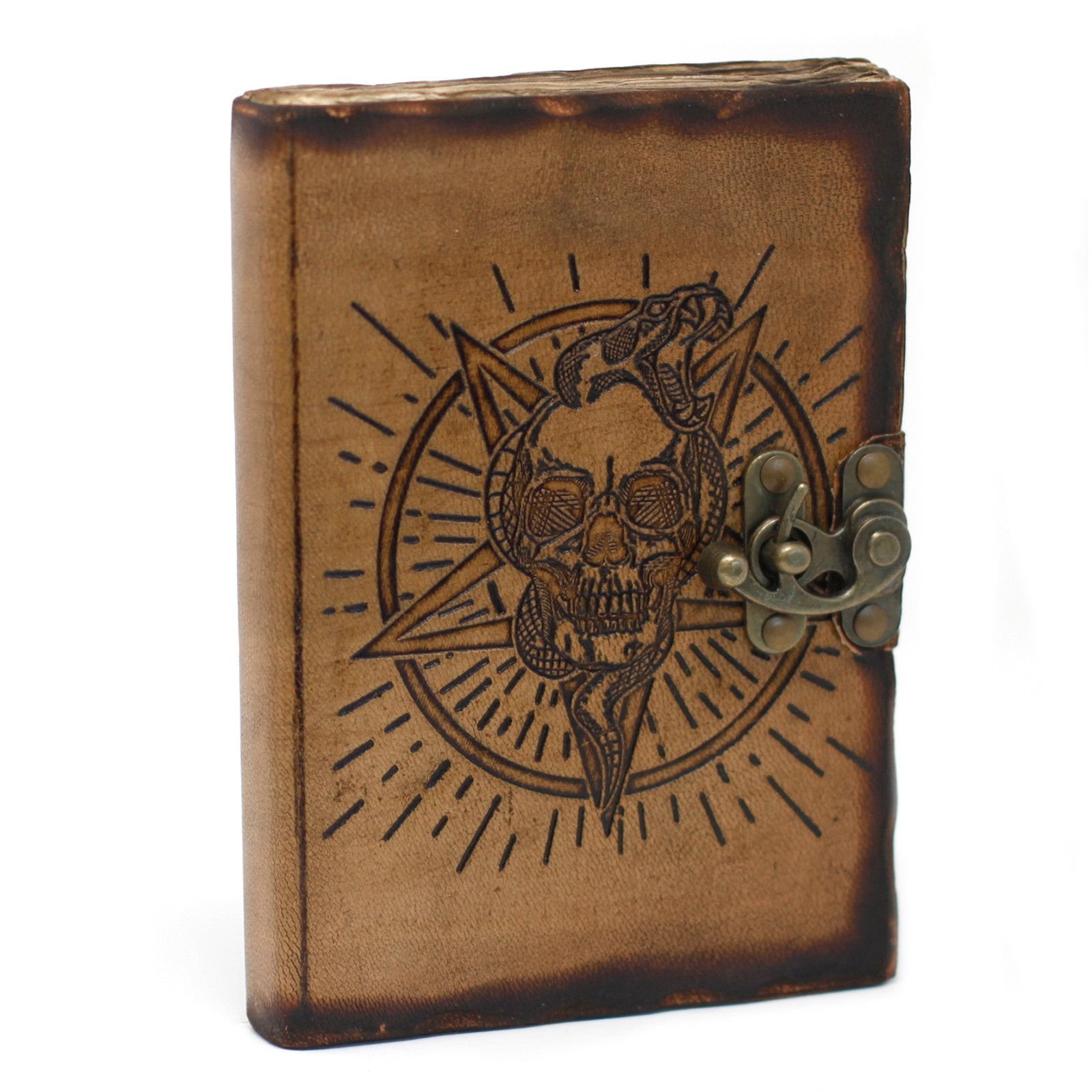 shadow thoughts leather skull ritual journal Shadow Thoughts Leather Skull Ritual Journal