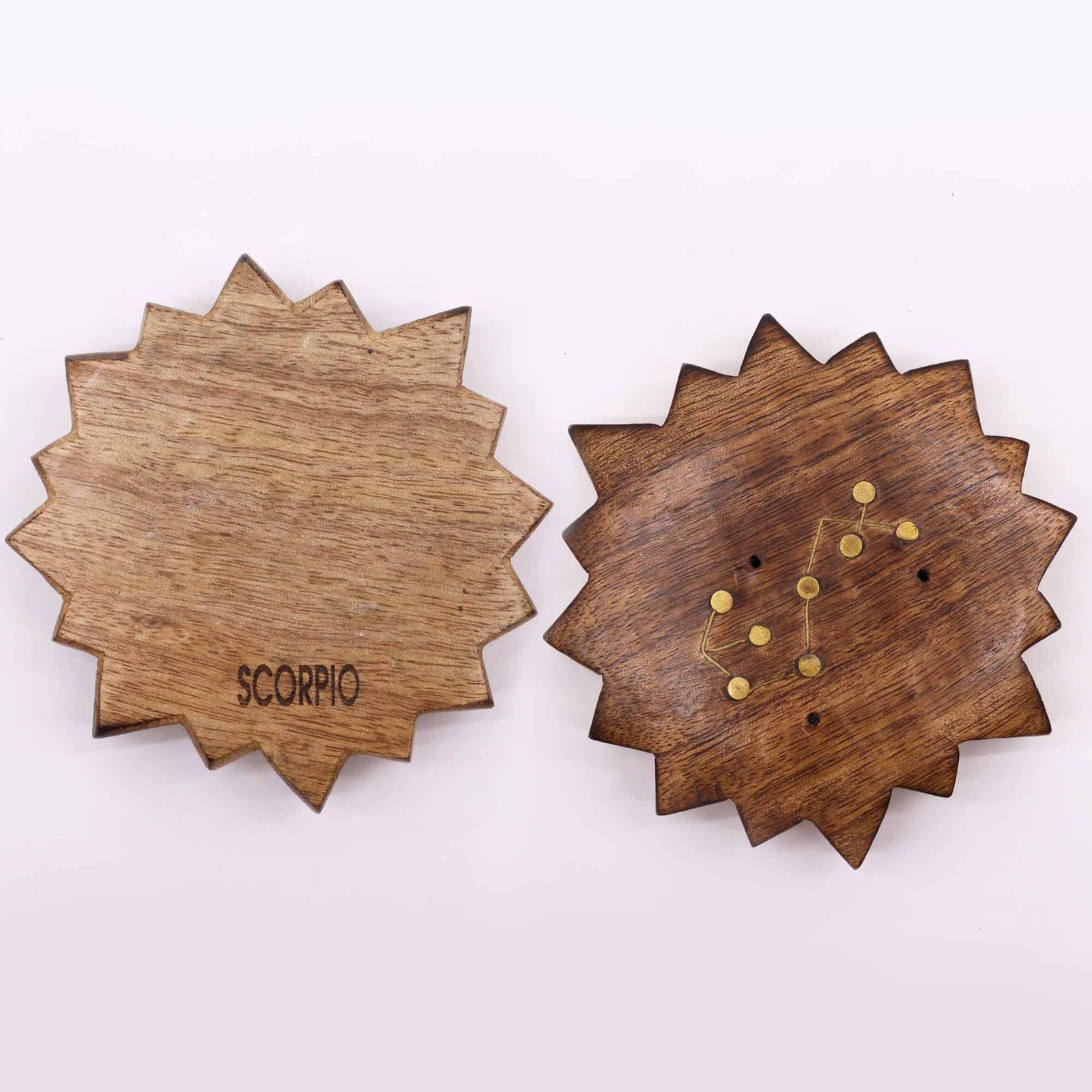 radiant sun zodiac brass incense burner set Radiant Sun Zodiac Brass Incense Burner Set - Image 6