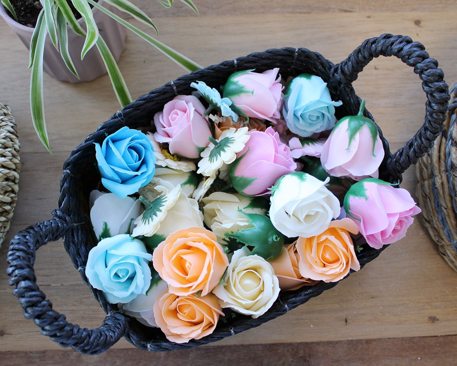 serene neutral storage baskets banana leaf trio Serene Neutral Storage Baskets Banana Leaf Trio - Image 3