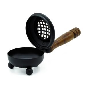 Mystic Ritual Iron Censer Gold Detail