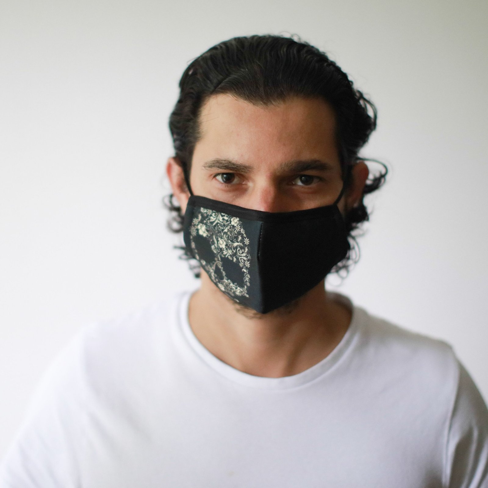 statement comfort face mask flower skull Statement Comfort Face Mask Flower Skull - Image 2