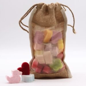 Rustic Gift Pouch in Washed Jute Large