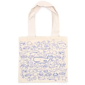 Coastal Eco Shopping Bag Sea Life Cotton