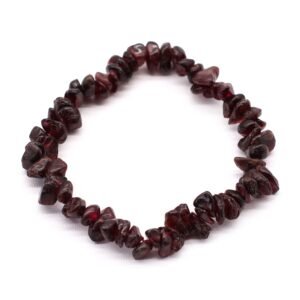 Vitality Chipstone Bracelet Deep Blood Garnet