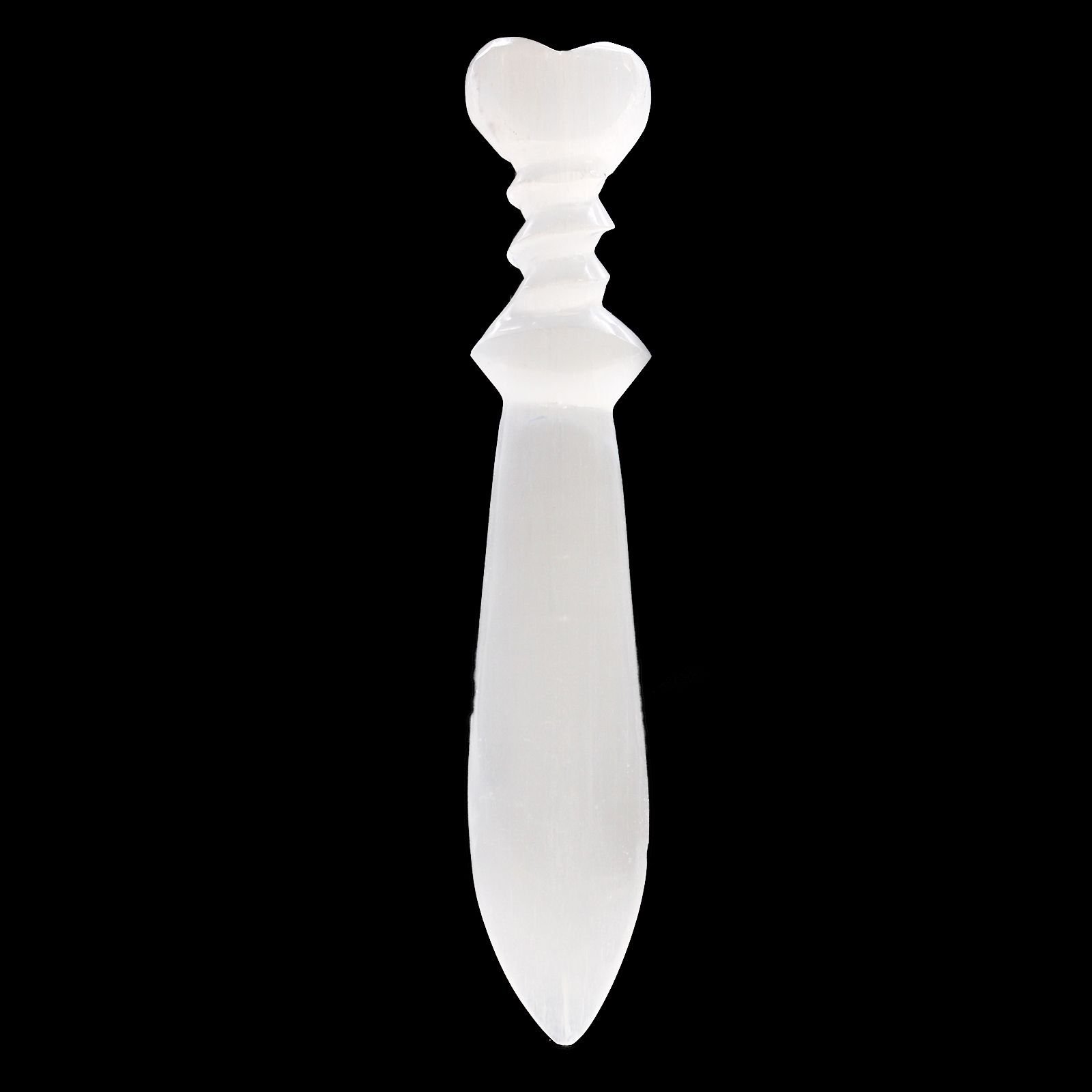 deep cleansing spiral selenite ritual knife Deep Cleansing Spiral Selenite Ritual Knife - Image 3