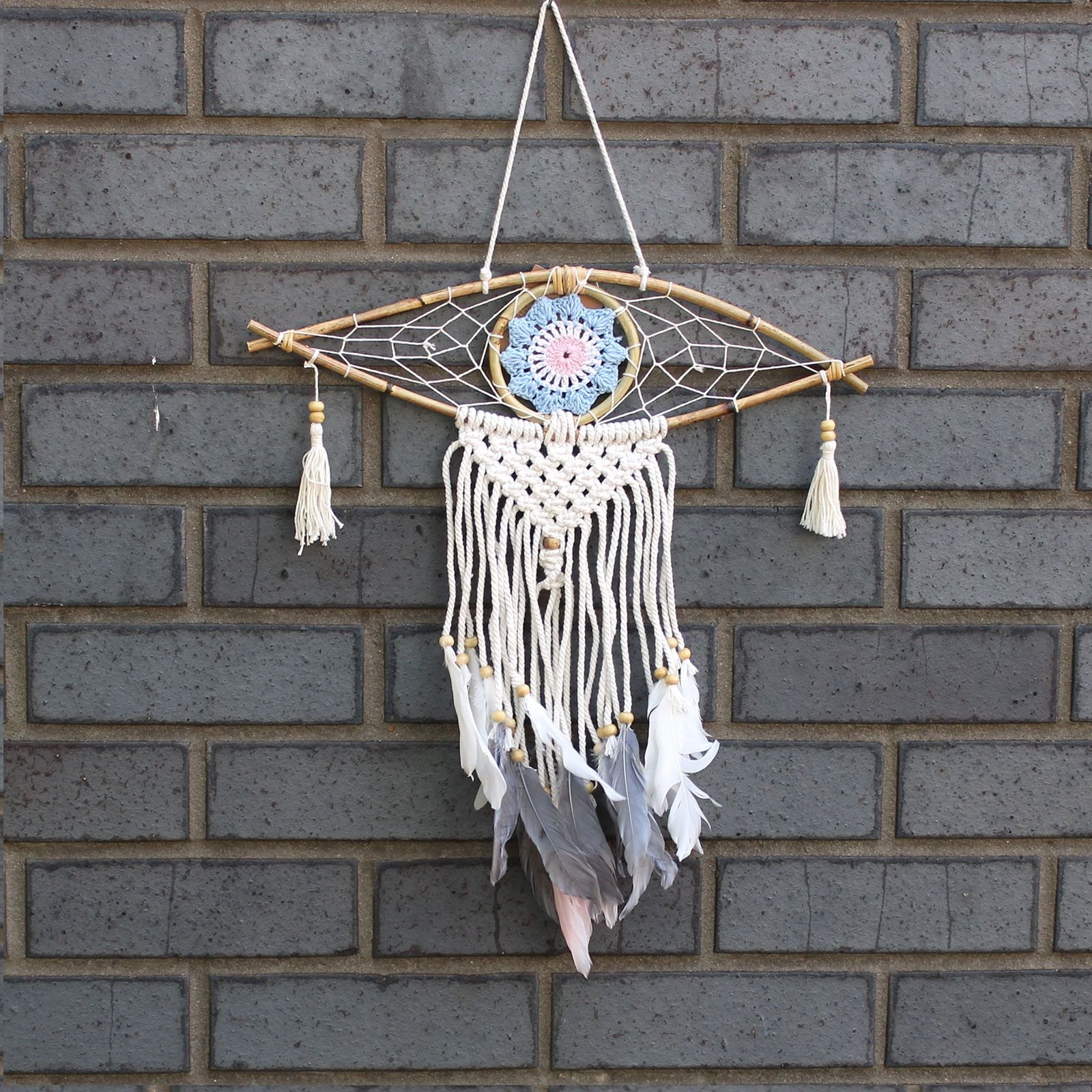mini protective macrame dreamcatcher mystic eye Mini Protective Macrame Dreamcatcher Mystic Eye - Image 9