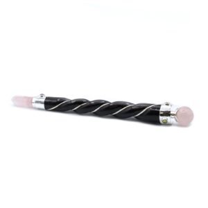 Heart Soothing Twisted Healing Wand Rose Quartz