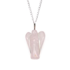 Love Guardian Angel Pendant Rose Quartz