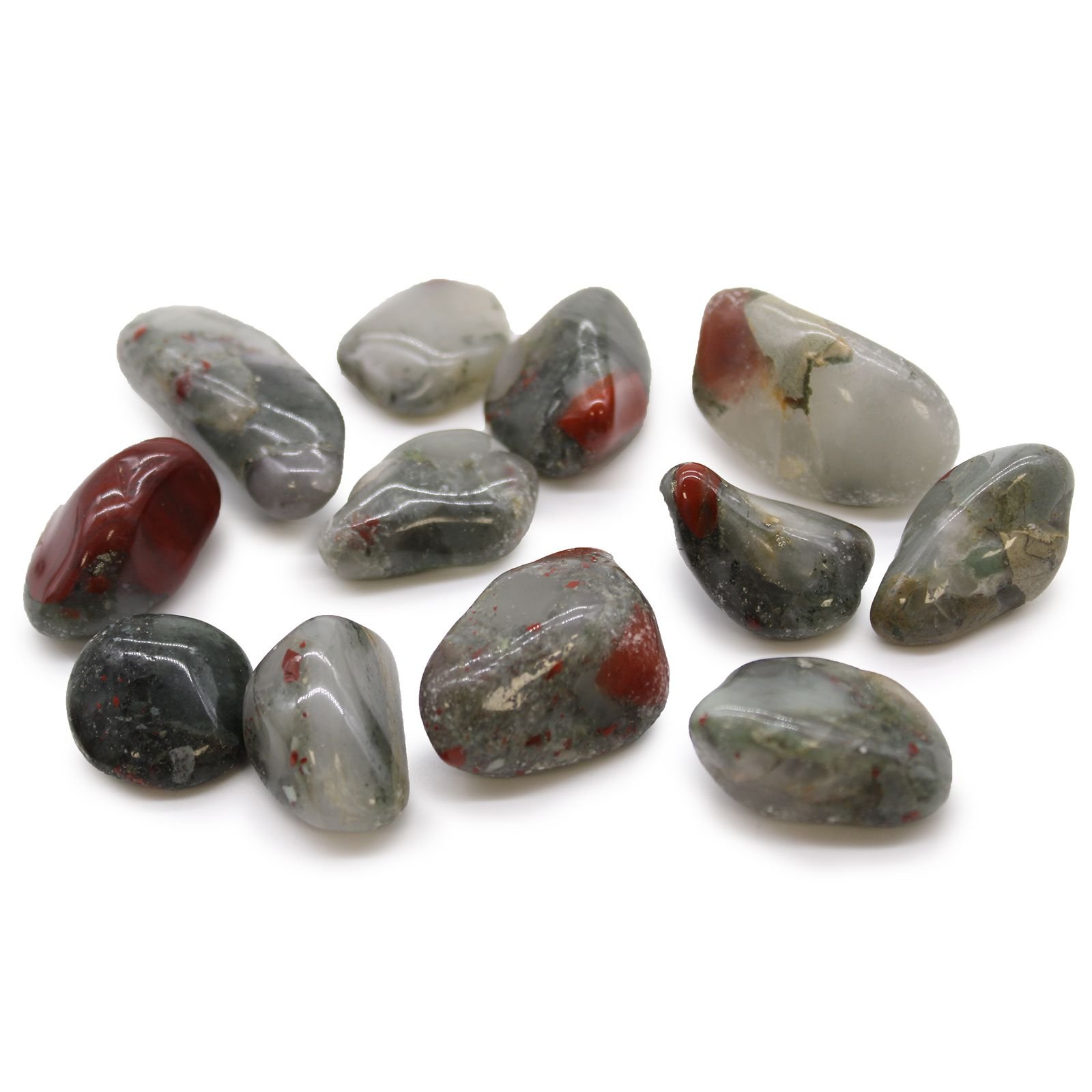 courageous renewal tumble stones bloodstone Courageous Renewal Tumble Stones Bloodstone