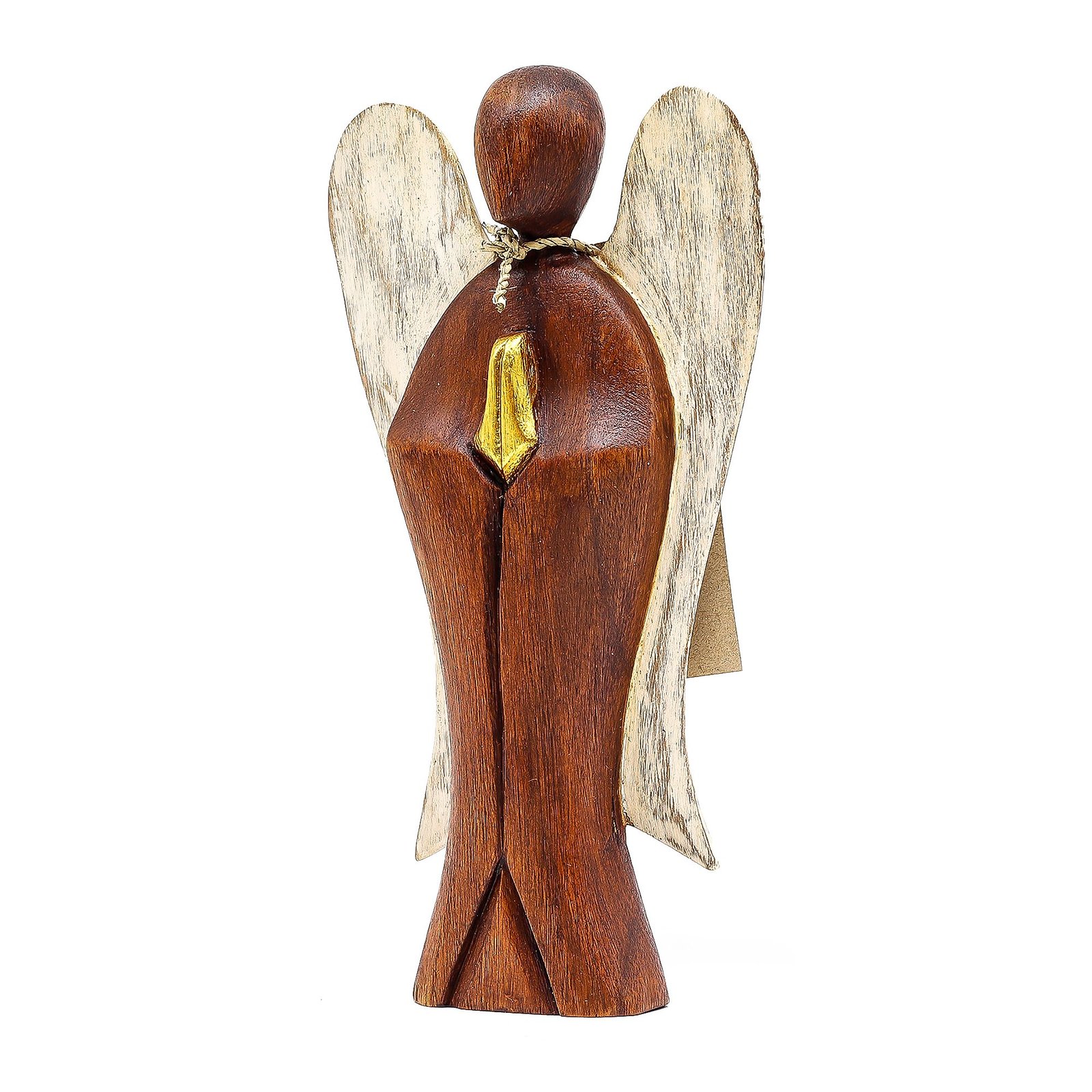 nurturing love guardian angel suar wood 20cm Nurturing Love Guardian Angel Suar Wood 20cm