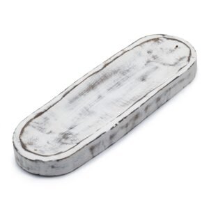 Calming Aura Large Whitewash Incense Tray