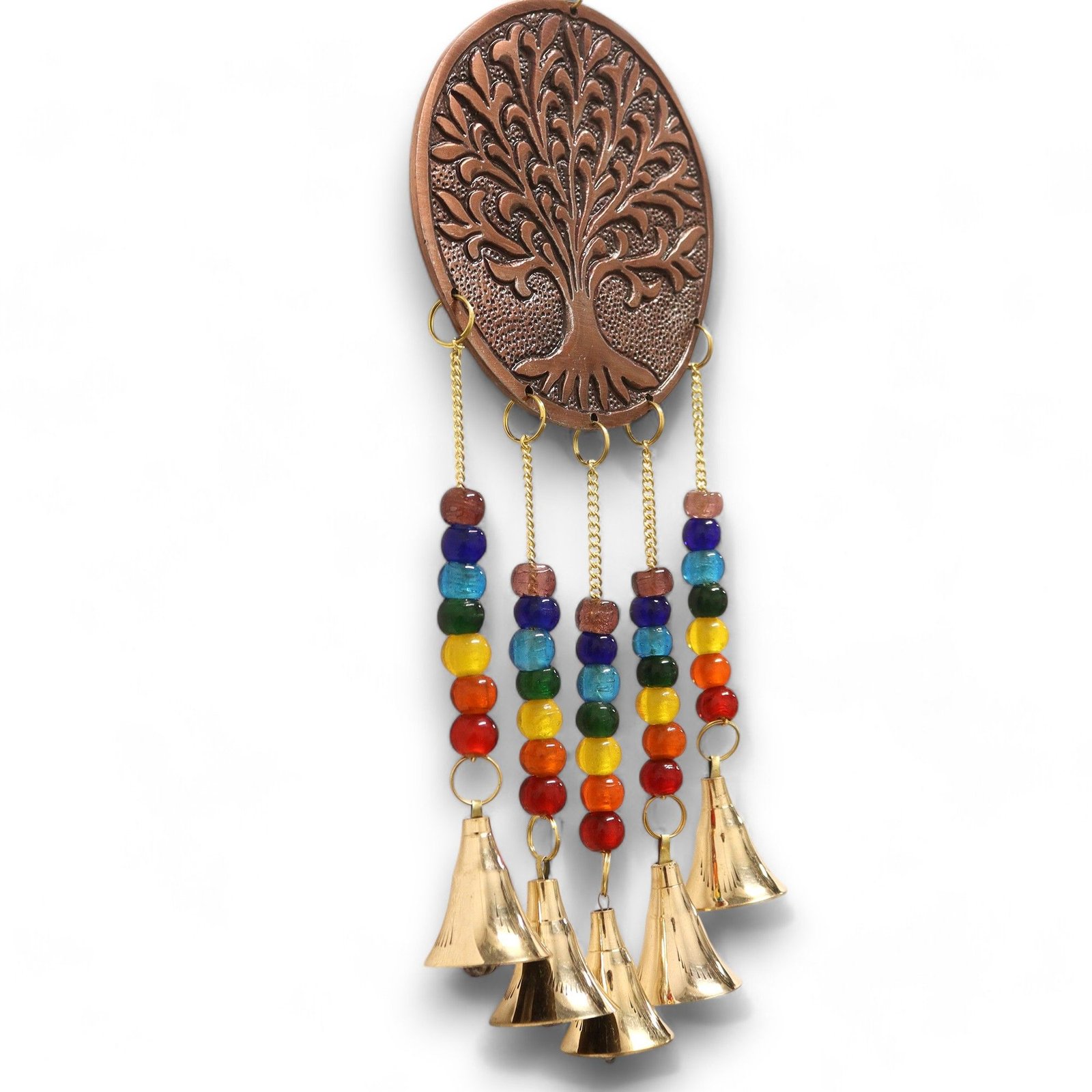chakra tree of life wind chimes with five bells Chakra Tree of Life Wind Chimes with Five Bells - Image 5
